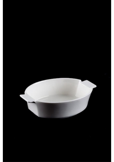 Acar Porselen 17.6X12X4.7 CM Fırın Kabı 010845 Beyaz