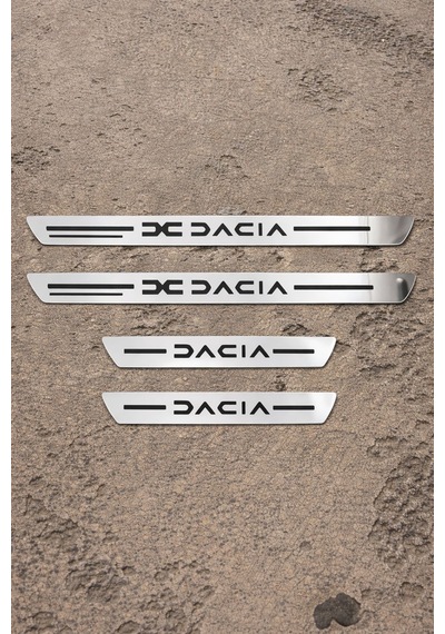 Dacia Krom Plastik 4 Parça Kapı Parlak Eşik Seti