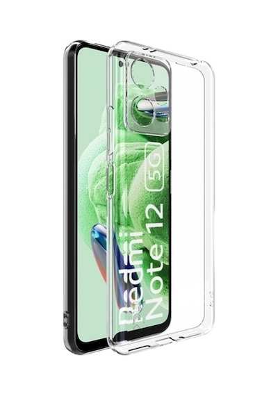 Xiaomi Redmi Note 12 5g Kılıf Kamera Korumalı Silikon Şeffaf Arka Kapak