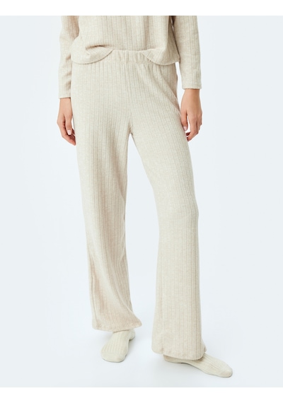 Koton Rahat Kalıp Yumuşak Dokulu Bol Paça Pijama Altı Bej Melanj 5wlk40313mk Bej Melanj Koton Rahat Kalıp Yumuşak Dokulu Bol Paça Pijama Altı Bej Melanj 5wlk40313mk Bej Melanj