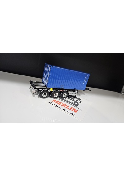 1/50 - 20 Ft Konteyner Ve Taşıma Dorsesi - 20ft Mavi Renk