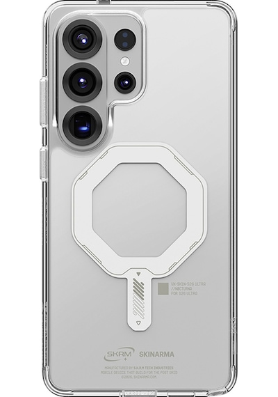 Galaxy S26 Ultra Kılıf M-safe Uyumlu Şeffaf Airbag Skinarma Saido Mag-charge Nightglow Kapak Şeffaf Şeffaf