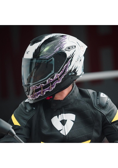 Nexx Y.100R Night Rider Kapalı Motosiklet Kaskı Beyaz