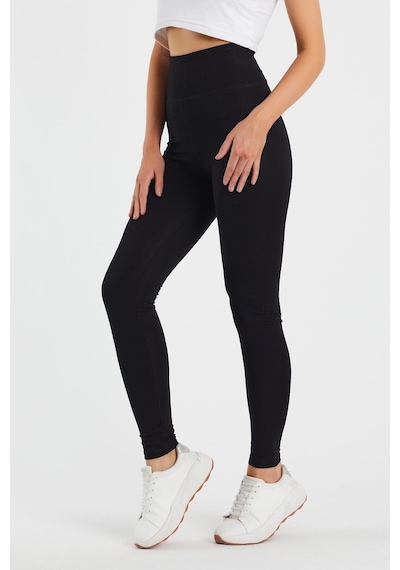 Darkmore Dark More Çelik Örme Siyah Yüksek Bel Toparlayıcı Kalın Kemerli Taytsiyah2Xl Siyah