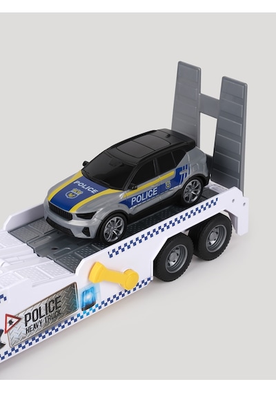Let's Be Child Drive Sesli Ve Işıklı Büyük Polis Tırı - Standart Çok Renkli