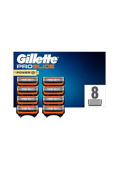 Proglide Power Tıraş Bıçağı, 8 Yedek Bıçak, Islak Tıraş Makineleri İçin, Erkekler İçin, 5 Kat Bıçak Ağz