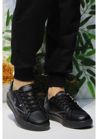 U.s. Polo Assn. Mayk Siyah Sneaker Erkek Ayakkabı 001