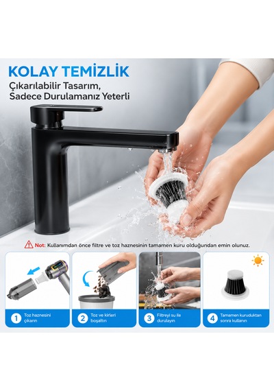 Ultratekno Carboon Serisi Spr-18 20.000 Pa 6000 Mah Kablosuz Üflemeli Araç Süpürgesi 20000 Pa