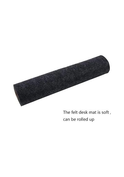 Oyun Mouse Pad Büyük Keçe Sümen Klavye Mat Masa Koruyucu 3mm Antrasit Renk 120x50cm