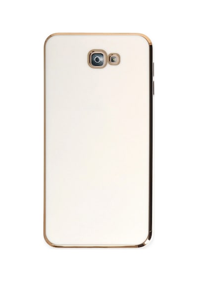 Samsung Galaxy Uyumlu J7 Prime Kılıf Volet Silikon - Be C6096 Beyaz