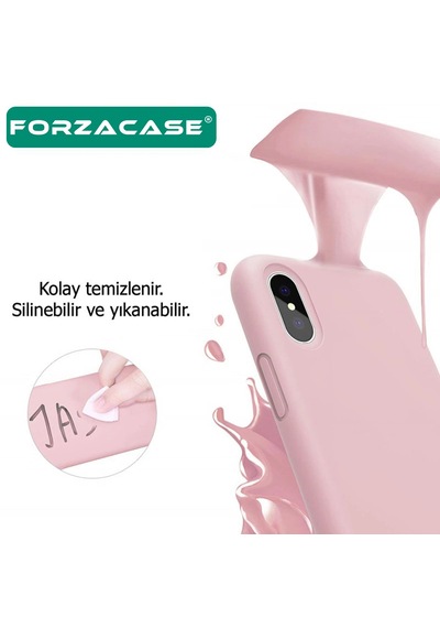 Forzacase Realme C53 İle Uyumlu Liquid Serisi İçi Kadife Lansman Silikon Kılıf Siyah
