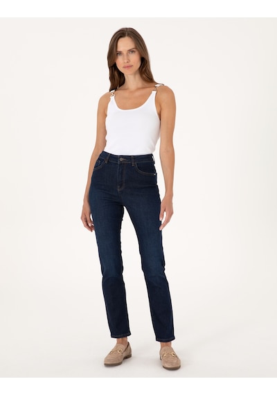 Pierre Cardin Kadın Koyu Mavi Pantolon Jean 50307071-vr032