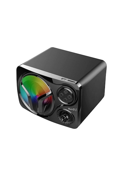 Sp60 Speaker 2.1 Kanal Oyuncu Hoparlörü Rgb Led Işıklı Hafıza Kartı Ve Usb Girişli Bluetooth Lu Bilgisayar Hoparlörü 3,5mm Jack Girişli 2+1 Gaming Speaker