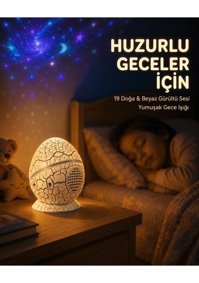 14 Renkli Nebula Yıldız Projektör + Müzik + Gürültü Cihazı + Zamanlayıcılı Çok  Renkli