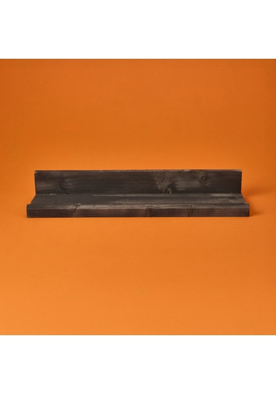 Dekor L Duvar Rafı - Siyah - 49x14x7 Cm