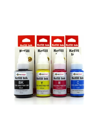 Canon Gı 490 / Pixma G1400 / G2400 / G3400 Uyumlu Set Mürekkep