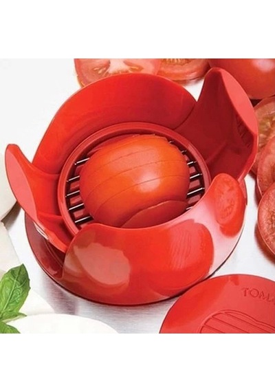 Pratik Amco Domates ve Mozarella Peyniri Dilimleyici Kırmızı