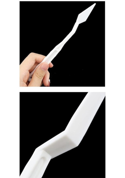 Plastik Spatül 5 Li Set Resim Ve Heykel Plastik Spatula Esnek Plastik Palet Bıçağı 2 Paket