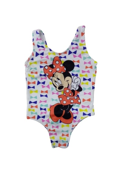 İrem Çocuk Giyim Kız Çocuk Minnie Desenli Mayo Beyaz