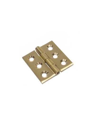 4 Adet Pirinç Yaprak Sabit Menteşe 4 Cm 2mm 4cmx4cm