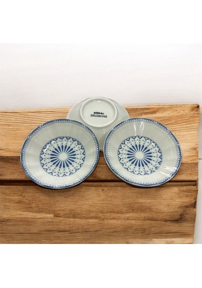 Etnik Çay Tabağı 10cm 6 Lı Krem