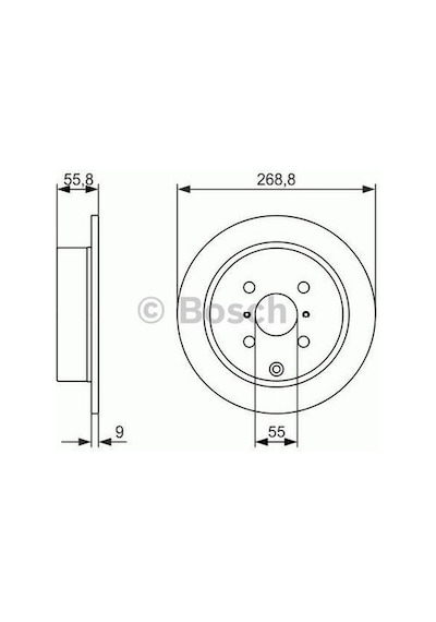 Bosch 0986479938 Fren Diski Arka 0986479087 269 9 8 Mm 24310d050