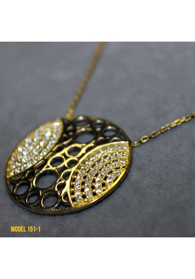 Osmanlı Motif Yuvarlak Kolye (407365484)