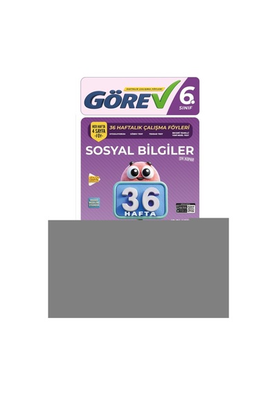 Nitelik 6. Sınıf Görev Sosyal Bilgiler 36 Haftalık Çalışma Föyleri + Telefon Standı