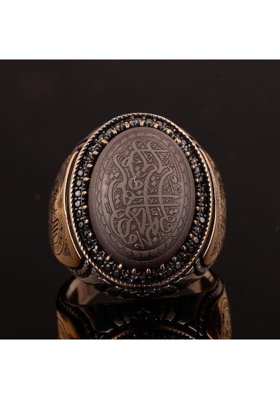 Erkek Yüzük, 925 Ayar Gümüş Yüzük, Müslüman Yüzük Gümüş