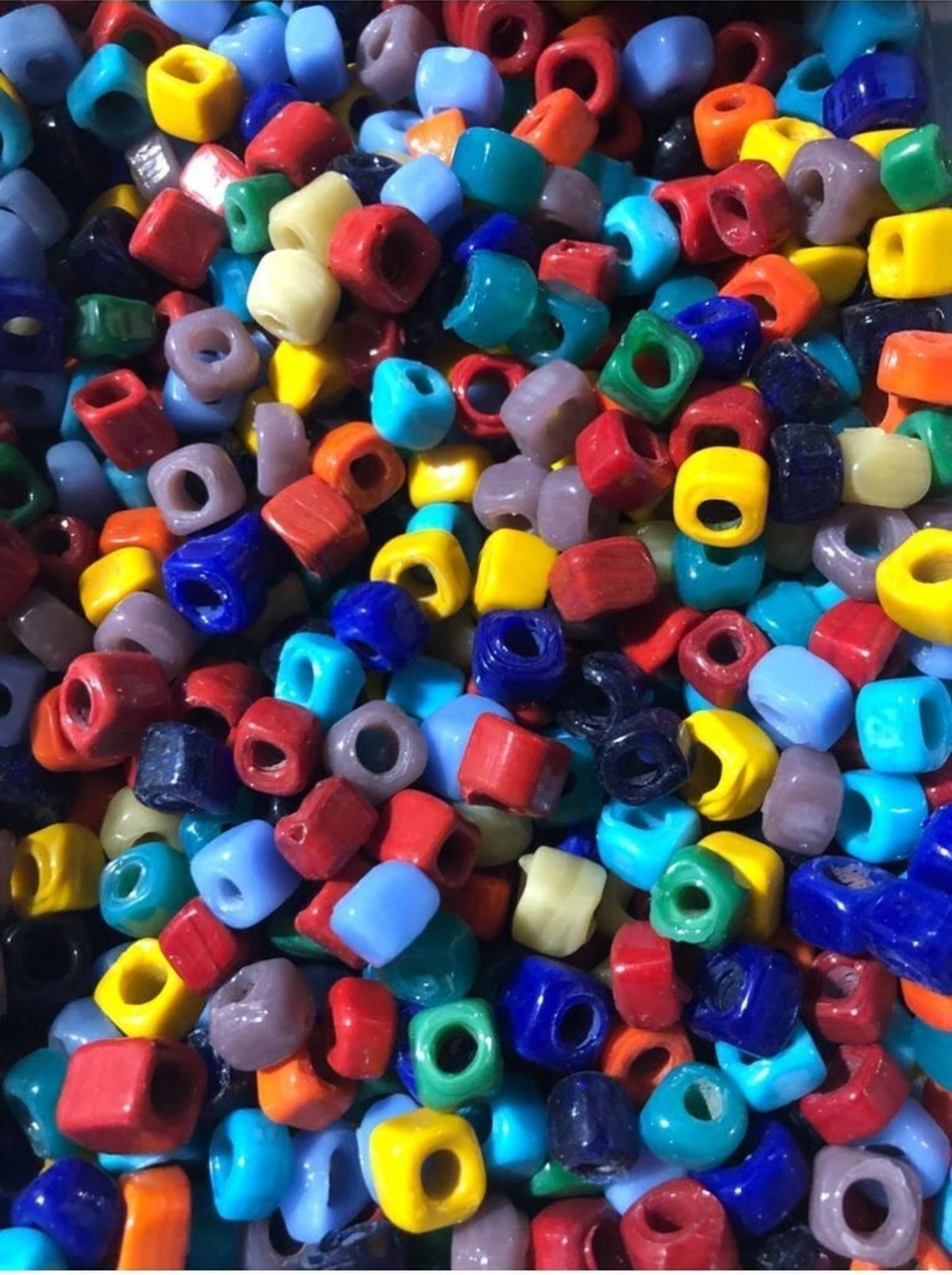 20 Adet 10 Mm 10/renk El Yapımı Bodrum Kare Cam Boncuğu, Kolye Ve Takı Boncuğu -