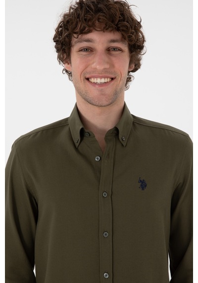 U.s. Polo Assn. Erkek Koyu Haki Gömlek Basic 50306338-vr111 Koyu Haki U.s. Polo Assn. Erkek Koyu Haki Gömlek Basic 50306338-vr111 Koyu Haki