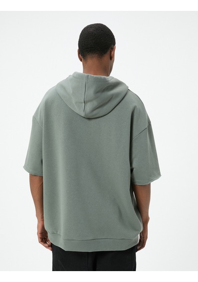 Koton Spor Oversize Kapşonlu Sweatshirt Slogan Baskılı Kısa Kollu Uzun Boy Haki 4sam70034nk Haki Koton Spor Oversize Kapşonlu Sweatshirt Slogan Baskılı Kısa Kollu Uzun Boy Haki 4sam70034nk Haki