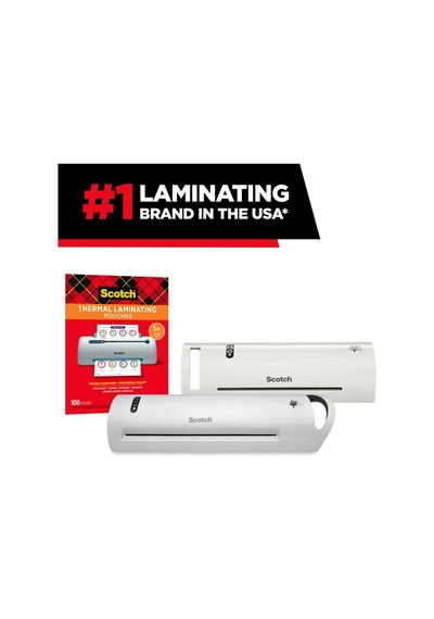 Scotch Thermal Laminator Pouches 3 Mil 100/pkg-8.9"x11.4" Letter Genel