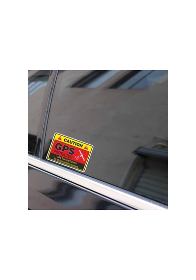 Tr 4x Uyarı Araba Sticker Dikkat Gps Takip Sistemi Etiketi 1