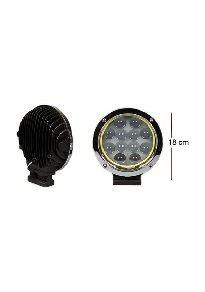 Life Offroad Sis Lambası Nikel-angel 12 Ledli 60w 12-24v Set / Lass253-na