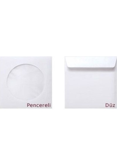100 Adet Cd Zarfı Dvd Zarfı
