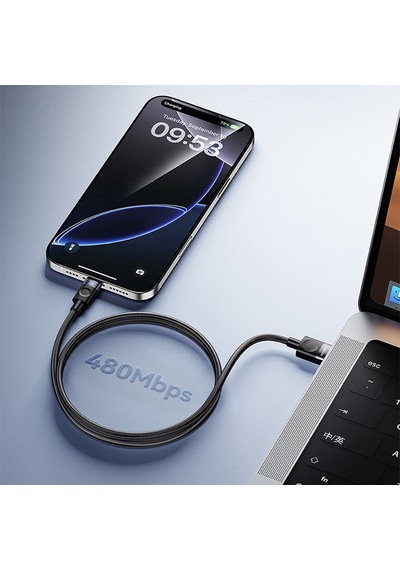 Recci Rs50c Usb-a To Type-c Örgü Tasarımlı Hızlı Şarj Özellikli Data Ve Şarj Kablosu 1m Siyah