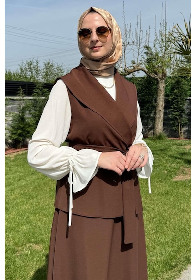 Rabia Şamlı Fiyonklu Gömlek Çok Renkli