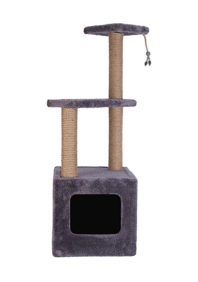 Reyo Pet Basamaklı Yuvalı Kare Kedi Tırmalaması Gri 115 X 35 X 30 Cm
