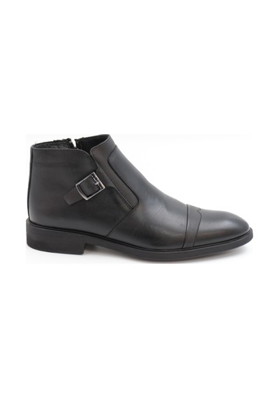 Nesilshoes Nesil Shoes Thrtrk 2301-2 Siyah Hakiki Deri Kauçuk Taban Erkek Bot