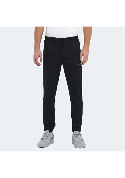 Slazenger ONON IN Erkek Fermuar Cepli Siyah Eşofman Altı