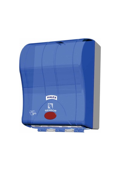 Palex Şeffaf-Mavi Prestij Otomatik Havlu Dispenseri 21 Cm Mavi