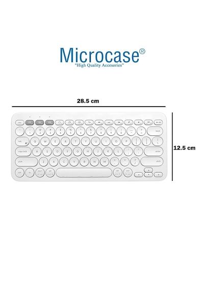 Microcase Honor Magicpad 4 12.3 İnch Tablet İle Uyumlu Bluetooth Klavye + Mouse + Tablet Standı - Al4514 Beyaz Diğer