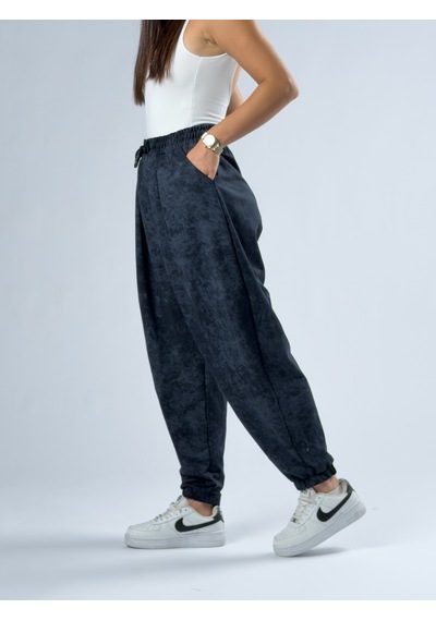 Cocopelli Lacivert Baskılı Kadın Jogger Pantolon Coc3345