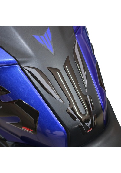 GP Kompozit Yamaha MT-25 2015-2022 Uyumlu İnce Tank Pad Siyah-Gri