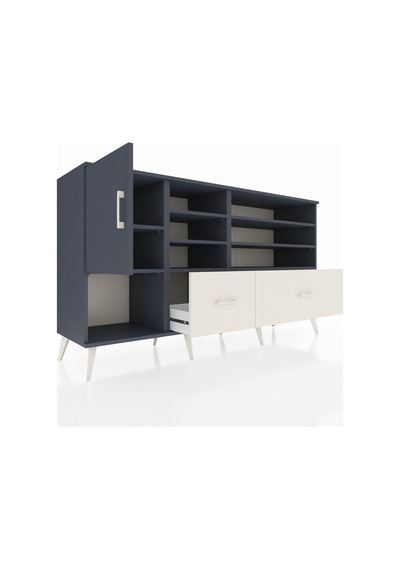 Kronos Konsol 8 Raflı 2 Çekmeceli Tek Kapaklı 176x59x99 Antrasit Antrasit-antrasit/aytaşı Kronos Konsol 8 Raflı 2 Çekmeceli Tek Kapaklı 176x59x99 Antrasit Antrasit-antrasit/aytaşı