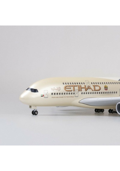 Etihad Airways A380 Yolcu Uçağı Model Uçak 1/160 Ölçek 46cm