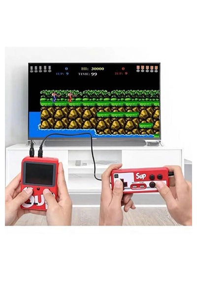Retro Klasik 400 Oyunlu 3.0 Inç Ekran Taşınabilir El Atarisi 2 Oyunculu