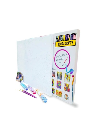 Magic Art Sayılarla Boyama Tuval 40x50 Cm Şirin Köy