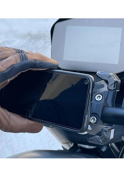 Oj Holder Grip Titreşim Önleyici Motosiklet Telefon Tutucu M285 Siyah